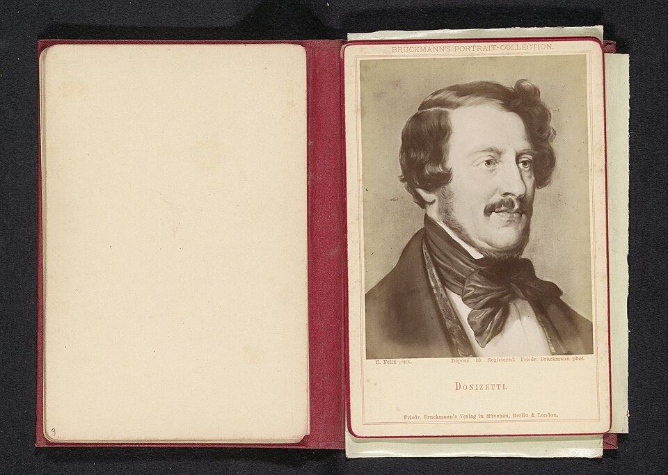 Ιστορικό πορτρέτο του Γκαετάνο Ντονιτσέττι, όχι της σύγχρονης παράστασης.