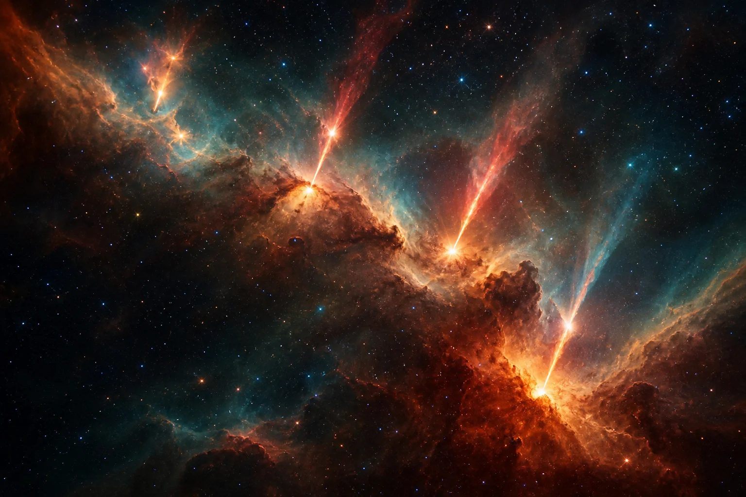 Πρωτότυπη εννοιολογική συντακτική εικόνα για το θέμα «NASA’s Webb Reveals Stars Sparking to Life in Cosmic Celebration»· δεν απεικονίζει το πραγματικό γεγονός, πρόσωπα ή την εικόνα της πηγής.