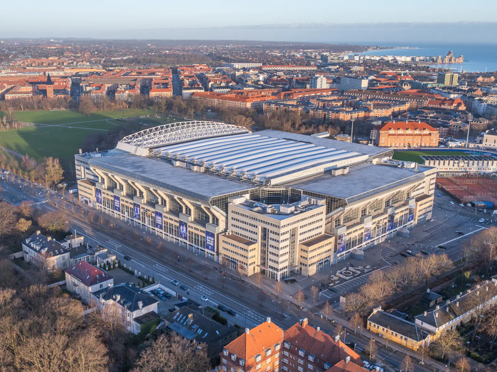 Φωτογραφία αρχείου του σταδίου Parken, Copenhagen